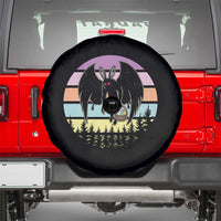 Retro Sunset Mothman Easter Egg Hunt Spare Tire Cover Cryptid Lover Gift