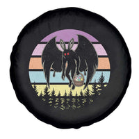 Retro Sunset Mothman Easter Egg Hunt Spare Tire Cover Cryptid Lover Gift