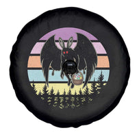 Retro Sunset Mothman Easter Egg Hunt Spare Tire Cover Cryptid Lover Gift