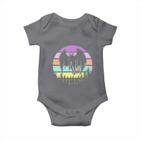 Retro Sunset Mothman Easter Egg Hunt Baby Onesie Cryptid Lover Gift