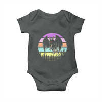 Retro Sunset Mothman Easter Egg Hunt Baby Onesie Cryptid Lover Gift