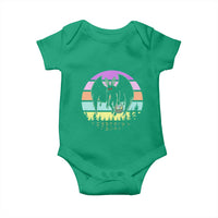 Retro Sunset Mothman Easter Egg Hunt Baby Onesie Cryptid Lover Gift