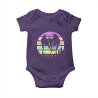 Retro Sunset Mothman Easter Egg Hunt Baby Onesie Cryptid Lover Gift