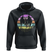 Retro Sunset Mothman Easter Egg Hunt Hoodie Cryptid Lover Gift
