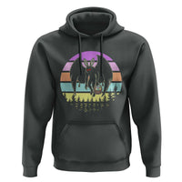 Retro Sunset Mothman Easter Egg Hunt Hoodie Cryptid Lover Gift