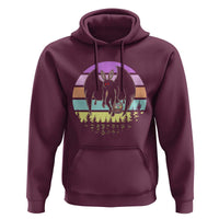 Retro Sunset Mothman Easter Egg Hunt Hoodie Cryptid Lover Gift