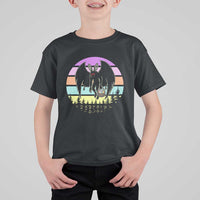 Retro Sunset Mothman Easter Egg Hunt T Shirt For Kid Cryptid Lover Gift