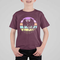 Retro Sunset Mothman Easter Egg Hunt T Shirt For Kid Cryptid Lover Gift