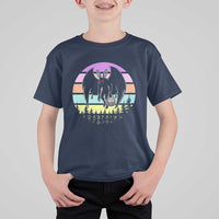 Retro Sunset Mothman Easter Egg Hunt T Shirt For Kid Cryptid Lover Gift