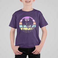 Retro Sunset Mothman Easter Egg Hunt T Shirt For Kid Cryptid Lover Gift
