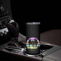 Retro Sunset Mothman Easter Egg Hunt Skinny Tumbler Cryptid Lover Gift