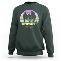 Retro Sunset Mothman Easter Egg Hunt Sweatshirt Cryptid Lover Gift