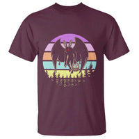 Retro Sunset Mothman Easter Egg Hunt T Shirt Cryptid Lover Gift
