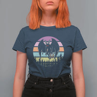 Retro Sunset Mothman Easter Egg Hunt T Shirt For Women Cryptid Lover Gift