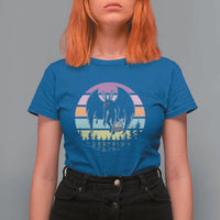 Retro Sunset Mothman Easter Egg Hunt T Shirt For Women Cryptid Lover Gift