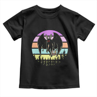 Retro Sunset Mothman Easter Egg Hunt Toddler T Shirt Cryptid Lover Gift