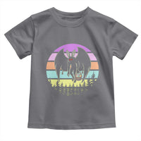 Retro Sunset Mothman Easter Egg Hunt Toddler T Shirt Cryptid Lover Gift