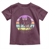 Retro Sunset Mothman Easter Egg Hunt Toddler T Shirt Cryptid Lover Gift