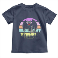 Retro Sunset Mothman Easter Egg Hunt Toddler T Shirt Cryptid Lover Gift