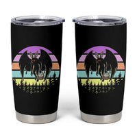 Retro Sunset Mothman Easter Egg Hunt Tumbler Cup Cryptid Lover Gift