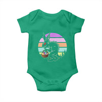 Retro Sunset Chupacabra Easter Egg Hunt Baby Onesie Cryptid Lover Gift