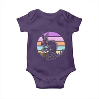 Retro Sunset Chupacabra Easter Egg Hunt Baby Onesie Cryptid Lover Gift