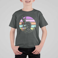 Retro Sunset Chupacabra Easter Egg Hunt T Shirt For Kid Cryptid Lover Gift