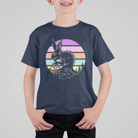 Retro Sunset Chupacabra Easter Egg Hunt T Shirt For Kid Cryptid Lover Gift