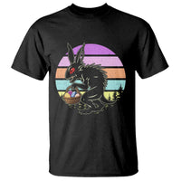 Retro Sunset Chupacabra Easter Egg Hunt T Shirt Cryptid Lover Gift