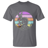 Retro Sunset Chupacabra Easter Egg Hunt T Shirt Cryptid Lover Gift