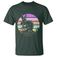 Retro Sunset Chupacabra Easter Egg Hunt T Shirt Cryptid Lover Gift