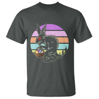 Retro Sunset Chupacabra Easter Egg Hunt T Shirt Cryptid Lover Gift