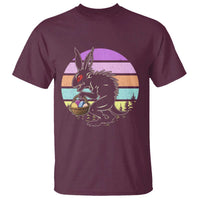 Retro Sunset Chupacabra Easter Egg Hunt T Shirt Cryptid Lover Gift