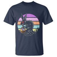 Retro Sunset Chupacabra Easter Egg Hunt T Shirt Cryptid Lover Gift
