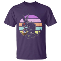 Retro Sunset Chupacabra Easter Egg Hunt T Shirt Cryptid Lover Gift