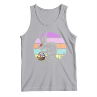 Retro Sunset Chupacabra Easter Egg Hunt Tank Top Cryptid Lover Gift