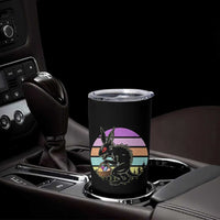 Retro Sunset Chupacabra Easter Egg Hunt Tumbler Cup Cryptid Lover Gift