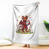 Jersey Devil Easter Egg Hunt Throw Blanket Funny Pine Barrens Folklore Gift