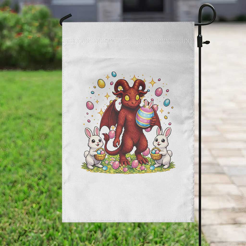 Jersey Devil Easter Egg Hunt Garden Flag Funny Pine Barrens Folklore Gift