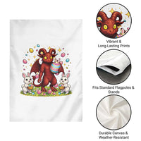 Jersey Devil Easter Egg Hunt Garden Flag Funny Pine Barrens Folklore Gift