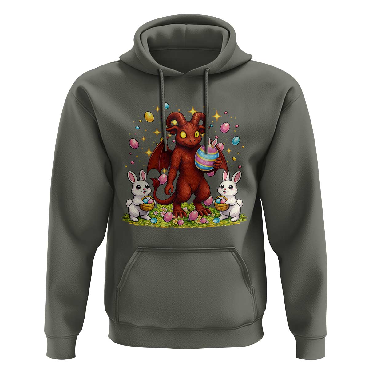 Jersey Devil Easter Egg Hunt Hoodie Funny Pine Barrens Folklore Gift