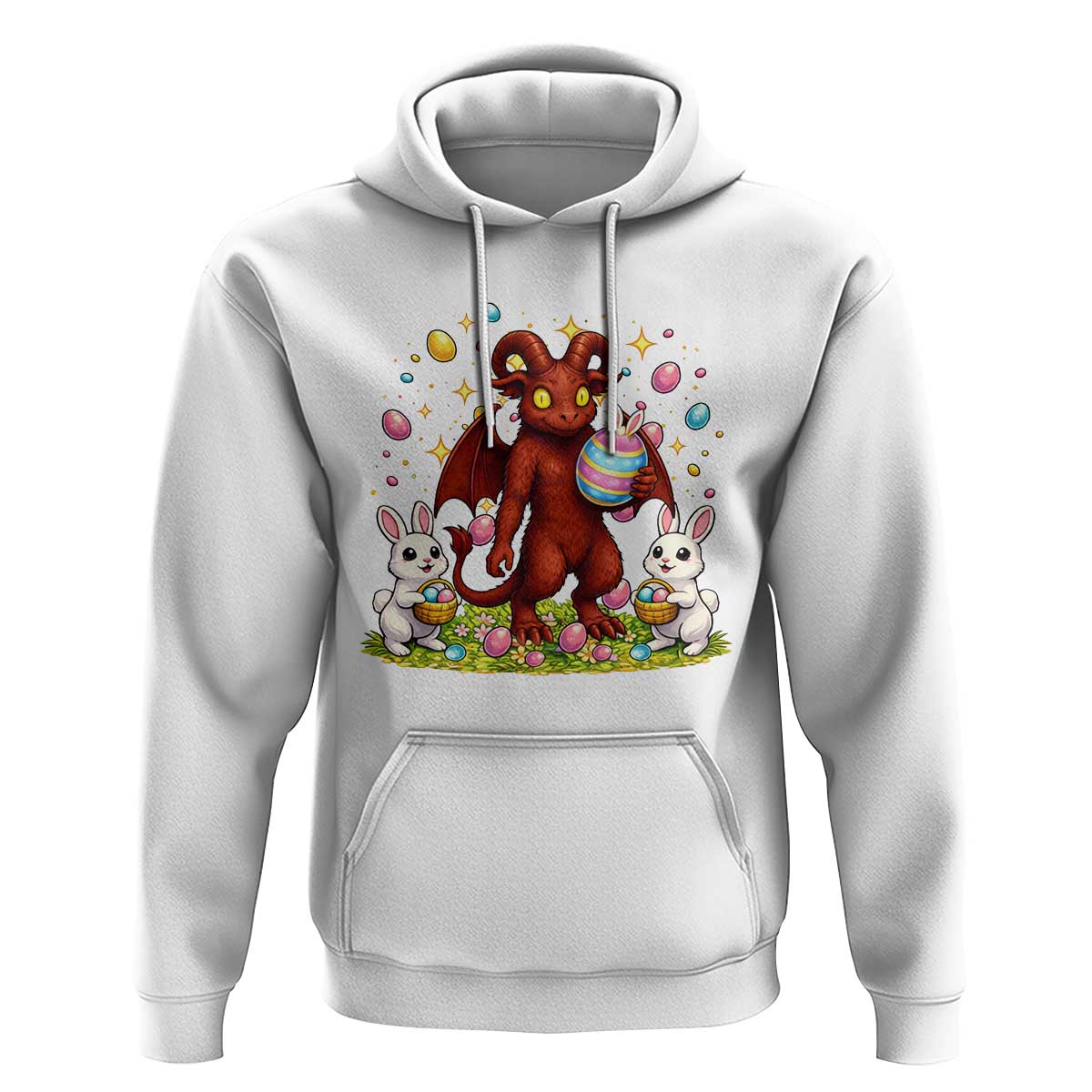 Jersey Devil Easter Egg Hunt Hoodie Funny Pine Barrens Folklore Gift
