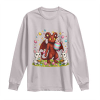 Jersey Devil Easter Egg Hunt Long Sleeve Shirt Funny Pine Barrens Folklore Gift