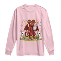 Jersey Devil Easter Egg Hunt Long Sleeve Shirt Funny Pine Barrens Folklore Gift