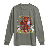 Jersey Devil Easter Egg Hunt Long Sleeve Shirt Funny Pine Barrens Folklore Gift