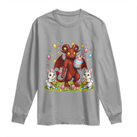 Jersey Devil Easter Egg Hunt Long Sleeve Shirt Funny Pine Barrens Folklore Gift