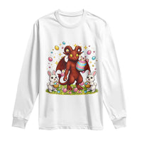Jersey Devil Easter Egg Hunt Long Sleeve Shirt Funny Pine Barrens Folklore Gift