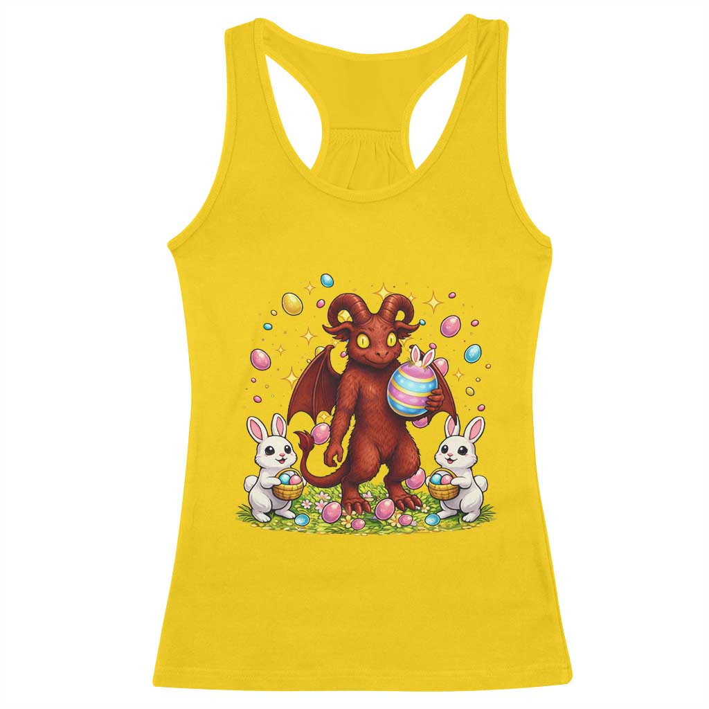 Jersey Devil Easter Egg Hunt Racerback Tank Top Funny Pine Barrens Folklore Gift