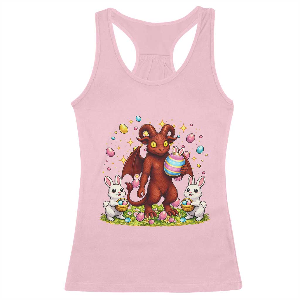 Jersey Devil Easter Egg Hunt Racerback Tank Top Funny Pine Barrens Folklore Gift