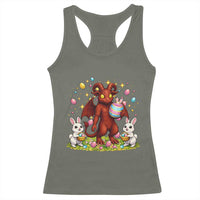 Jersey Devil Easter Egg Hunt Racerback Tank Top Funny Pine Barrens Folklore Gift